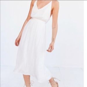 Urban Outfitters Kimchi Blue Satin Waist Midi